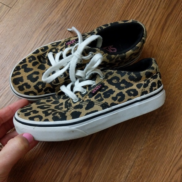 childrens leopard print vans